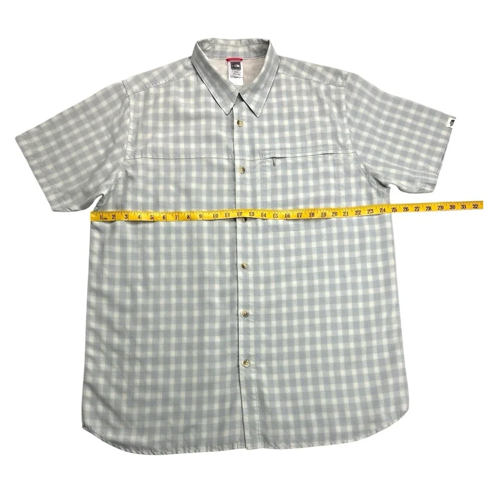The North Face Men's Performance Short Sleeve Gingham‎ Shirt – Modal Blend, XL